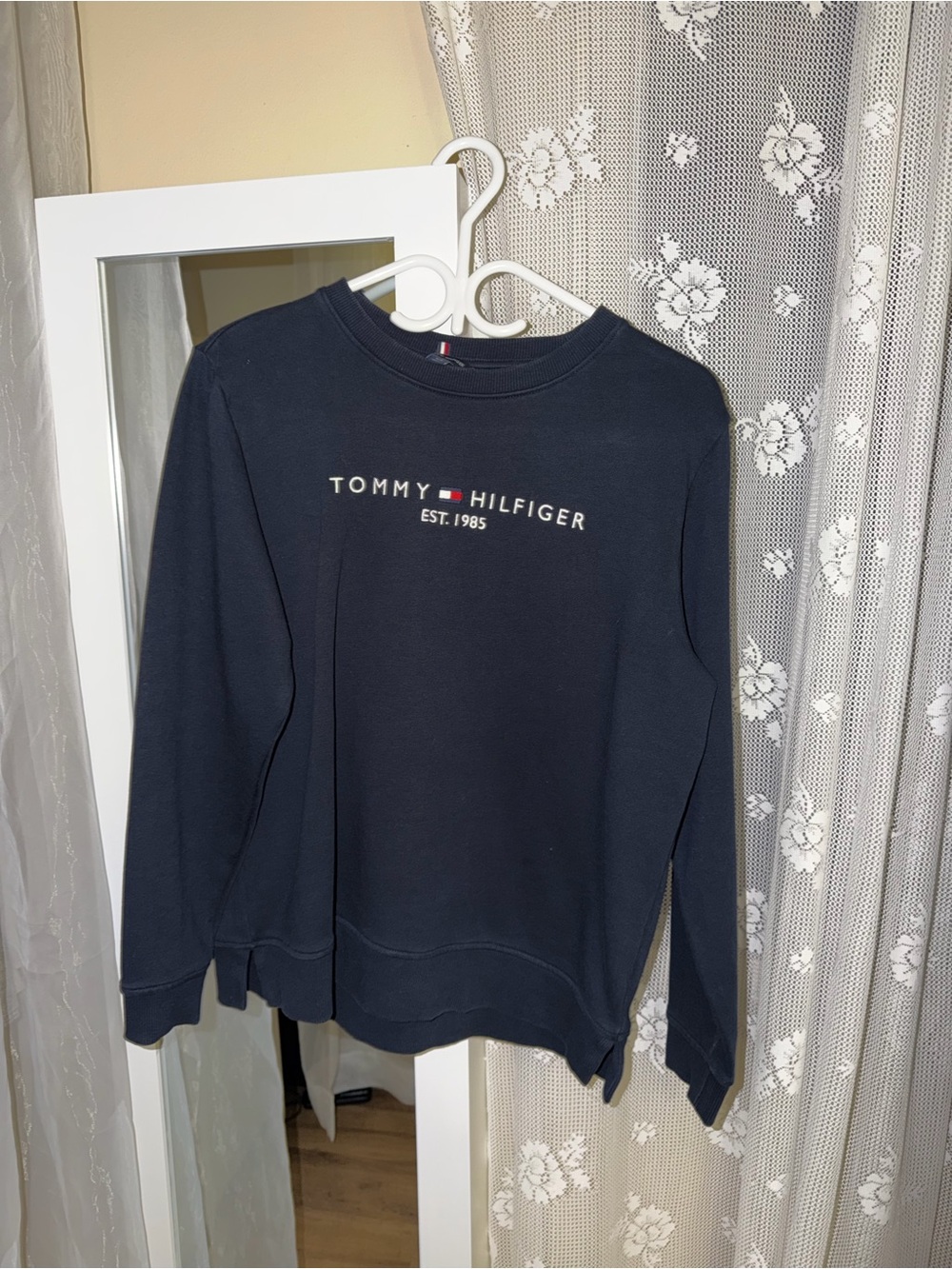 Tommy Hilfiger Navy Crew & Scoop Neck Logo Sweatshirt